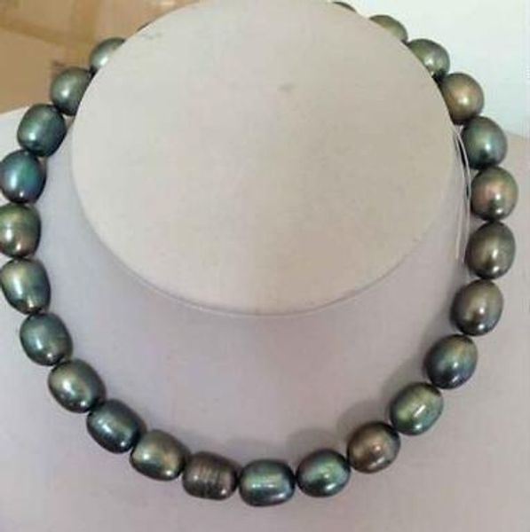stunning 9-10mm tahitian black baroque green pearl necklace 18 inches 14k gold, Silver
stunning 9-10mm tahitian black baroque green pearl necklace 18 inches 14k gold, Silver