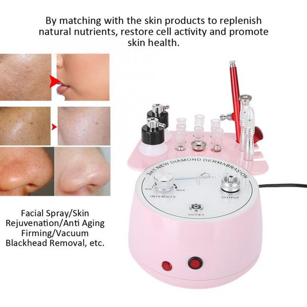 3 in 1 diamond microdermabrasion dermabrasion machine water spray exfoliation beauty machine facial spa skin peeling device, Black;white
3 in 1 diamond microdermabrasion dermabrasion machine water spray exfoliation beauty machine facial spa skin peeling device, Black;white