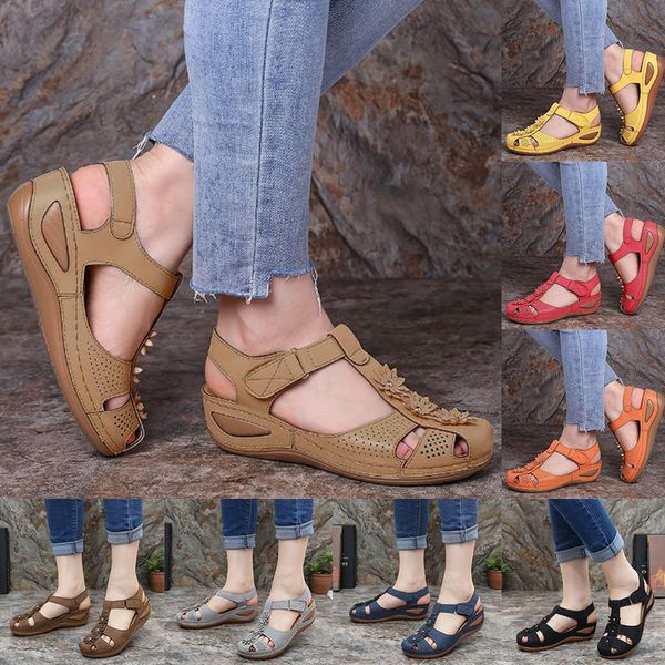 women's wedge sandals flower shoes peep toe bohemia ankle strap hollow round toe casual outdoor slip on shoes zapatos de mujer, Black
women's wedge sandals flower shoes peep toe bohemia ankle strap hollow round toe casual outdoor slip on shoes zapatos de mujer, Black