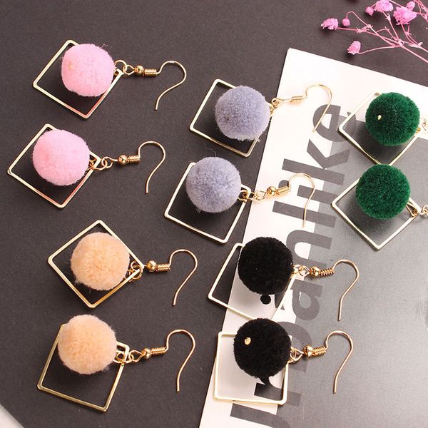 women drop earrings alloy geometry cotton fur ball dangle earrings jewelry gift nyz shop, Silver
women drop earrings alloy geometry cotton fur ball dangle earrings jewelry gift nyz shop, Silver