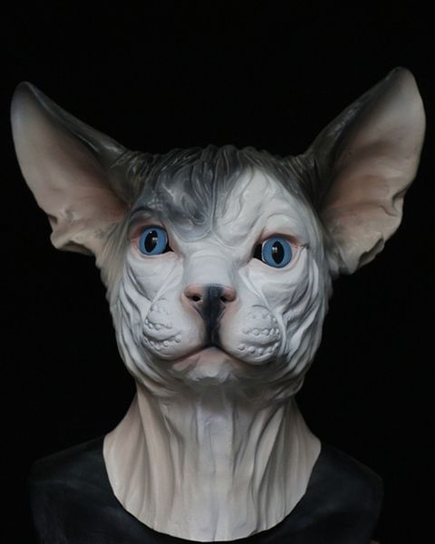 funny realistic party cosplay lovely companion rubber latex cat mask for celebration party animal cat head mask fancy dress up
funny realistic party cosplay lovely companion rubber latex cat mask for celebration party animal cat head mask fancy dress up