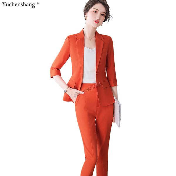 women's suits & blazers 2021 formal pant suit office lady uniform designs for women business high-quality work wear 2 pieces set, White;black
women's suits & blazers 2021 formal pant suit office lady uniform designs for women business high-quality work wear 2 pieces set, White;black