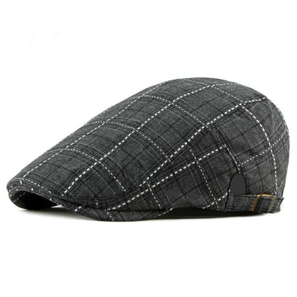 cotton plaid cabbie ivy flat cap vintage women hat cap adjustable summer female peaked outdoor men beret newsboy hat, Blue;gray
cotton plaid cabbie ivy flat cap vintage women hat cap adjustable summer female peaked outdoor men beret newsboy hat, Blue;gray