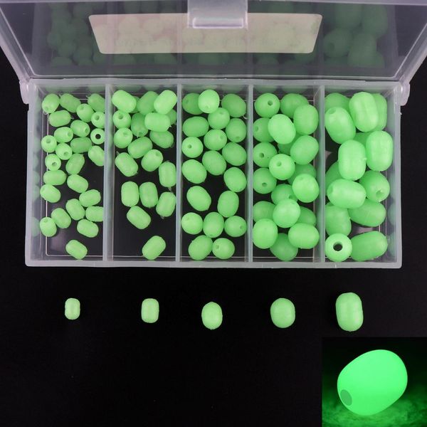 100pcs soft luminous fishing beads glow in dark rig fishing beads lures float
100pcs soft luminous fishing beads glow in dark rig fishing beads lures float