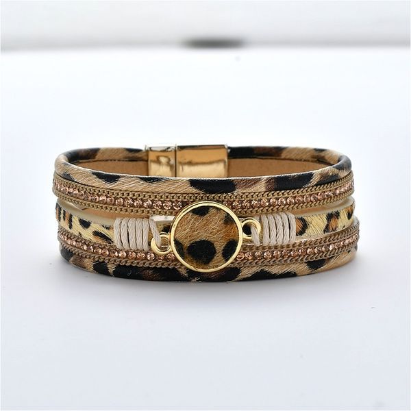 leopard magnetic bracelet bracelets with hook buckle clasp bangles women jewelry trendy multilayer leather bracelet chain, Black
leopard magnetic bracelet bracelets with hook buckle clasp bangles women jewelry trendy multilayer leather bracelet chain, Black