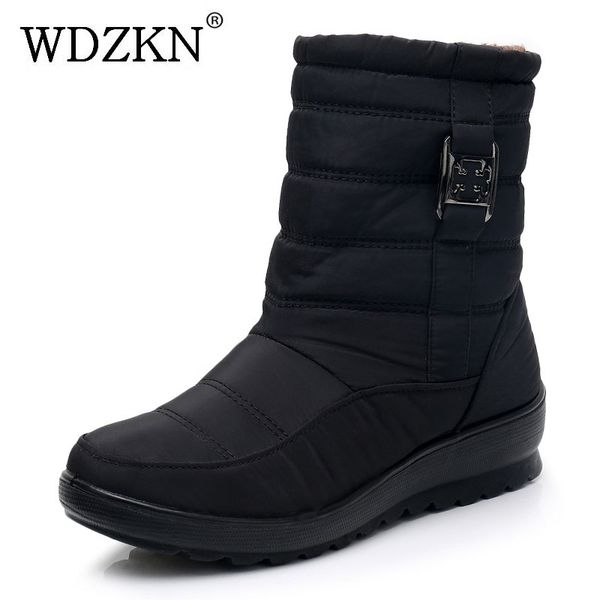 wdzkn winter warm boots 2019 women snow boots fashion waterproof shoes thick plush mid-calf zipper casual cotton female, Black
wdzkn winter warm boots 2019 women snow boots fashion waterproof shoes thick plush mid-calf zipper casual cotton female, Black
