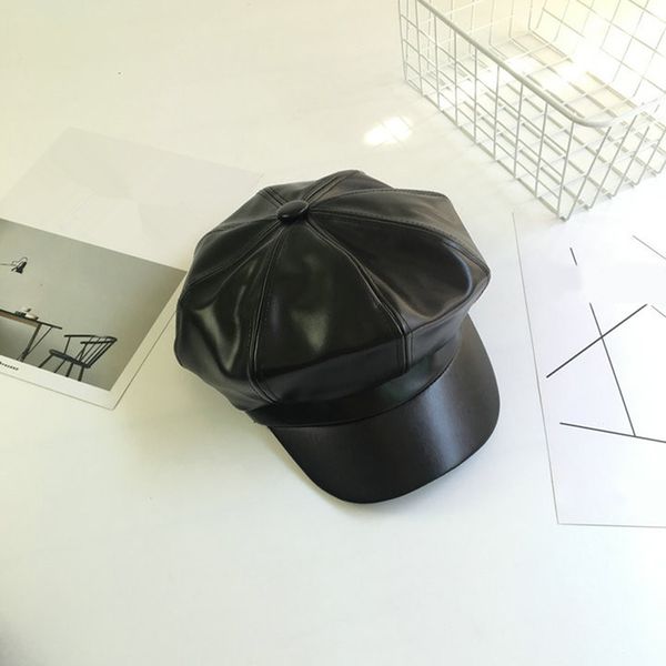 3 colors solid color pu leather octagonal cap fashion autumn winter caps male female casual vintage hats accessories, Blue;gray
3 colors solid color pu leather octagonal cap fashion autumn winter caps male female casual vintage hats accessories, Blue;gray