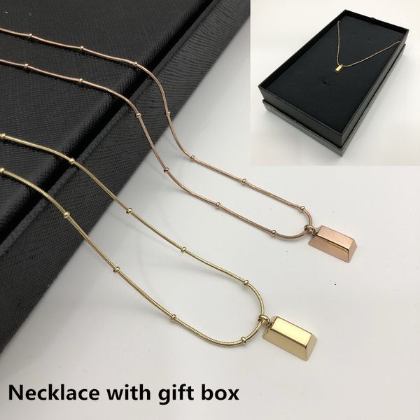 fashion jewelry designer simple rose gold and gold necklace and pendant for lover stainless steel jewelry with gift box, Black
fashion jewelry designer simple rose gold and gold necklace and pendant for lover stainless steel jewelry with gift box, Black