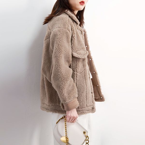 autumn winter coat women clothes 2020 sheep shearling real fur coat streetwear wool jacket korean vintage abrigo mujer 3301, Black
autumn winter coat women clothes 2020 sheep shearling real fur coat streetwear wool jacket korean vintage abrigo mujer 3301, Black