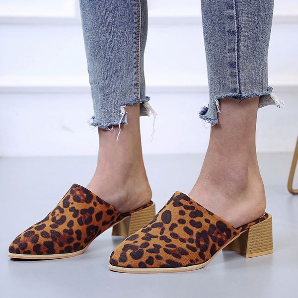 leopard print women slides heels slip on summer platform high heel sandals slippers comfort lady pumps plus size slippers, Black
leopard print women slides heels slip on summer platform high heel sandals slippers comfort lady pumps plus size slippers, Black