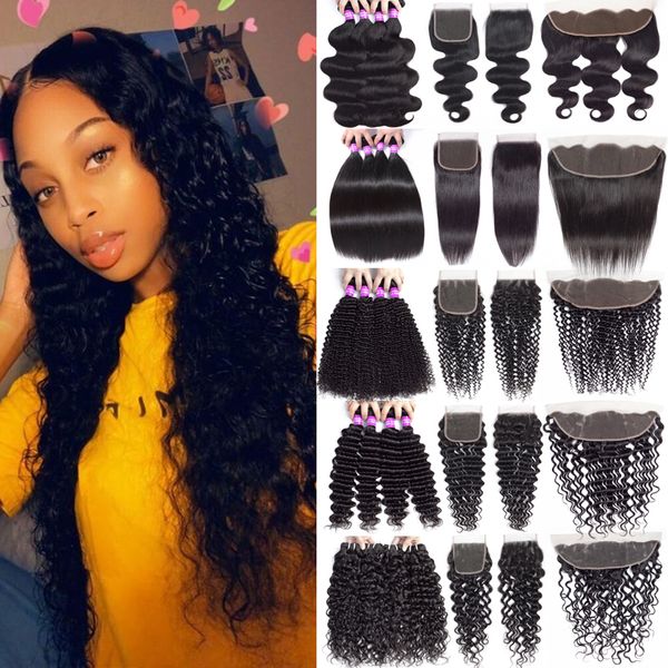 peruvian virgin hair bundles with closure deep wave kinky curly human hair bundles with 13x4 lace frontal closure human hair weave extension, Black;brown
peruvian virgin hair bundles with closure deep wave kinky curly human hair bundles with 13x4 lace frontal closure human hair weave extension, Black;brown