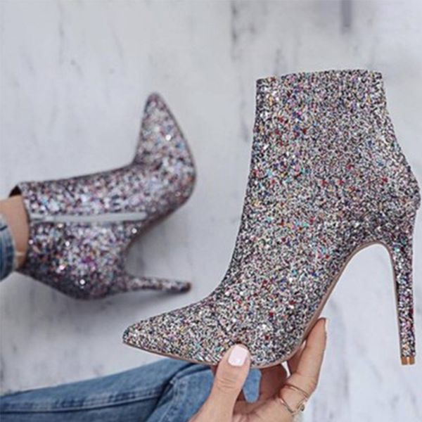 women ankle boots pointed toe mixed color autumn woman zip women's ladies colorful fashion shoes party female stilettos, Black
women ankle boots pointed toe mixed color autumn woman zip women's ladies colorful fashion shoes party female stilettos, Black