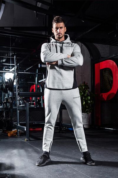 tracksuit sports suit men autumn winter plush gym fitness sweatshirt + pants set jogging running muscle male sportswear clothing, Black;blue
tracksuit sports suit men autumn winter plush gym fitness sweatshirt + pants set jogging running muscle male sportswear clothing, Black;blue