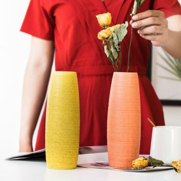 modern simple black color ceramic vase retro container european handmade crafts vase diy home living room garden decoration
modern simple black color ceramic vase retro container european handmade crafts vase diy home living room garden decoration