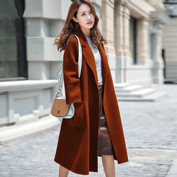 side double 100% wool coat 2020 autumn winter jacket women woolen coat female korean long coats casaco feminino my3793 en s, Black
side double 100% wool coat 2020 autumn winter jacket women woolen coat female korean long coats casaco feminino my3793 en s, Black