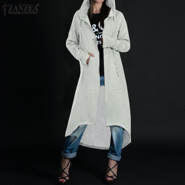 zanzea women long hoodies sweatshirts 2019 autumn winter loose pockets sweatshirt female zip up hooded asymmetrical outwear 5xl, Black
zanzea women long hoodies sweatshirts 2019 autumn winter loose pockets sweatshirt female zip up hooded asymmetrical outwear 5xl, Black