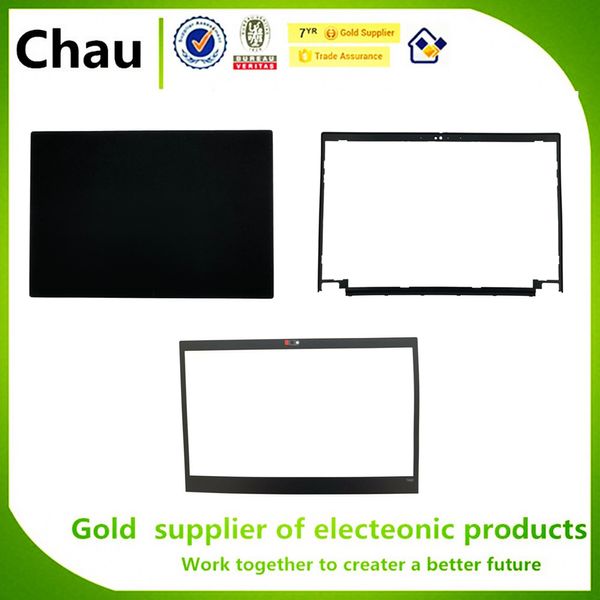 

chau new for lenovo thinkpad t490 t495 p43s lcd back cover 02hk963 /lcd front bezel cover 02hk965