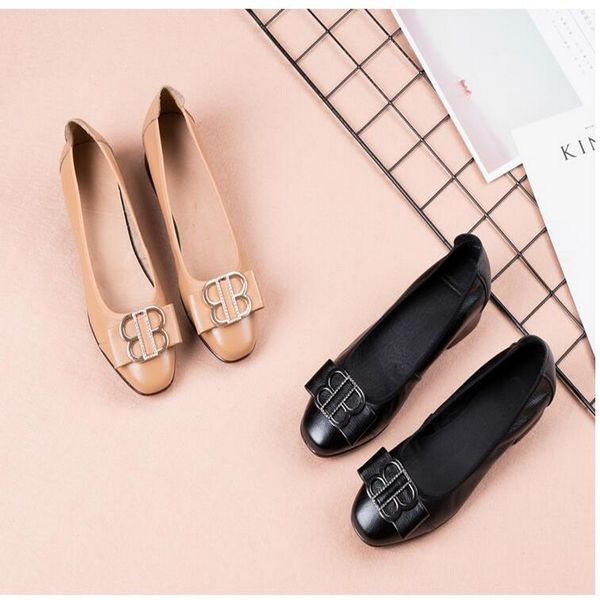 2019 spring new genuine leather low heel comfortable non-slip mother shoes soft bottom thick cow leather women's shoes, Black
2019 spring new genuine leather low heel comfortable non-slip mother shoes soft bottom thick cow leather women's shoes, Black