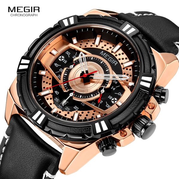 reloje creative megir men watch male leather punk date quartz watches mens waterproof sport clock relogio masculino, Slivery;brown
reloje creative megir men watch male leather punk date quartz watches mens waterproof sport clock relogio masculino, Slivery;brown