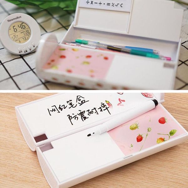 1pcs multi-function pencil case creative pencil box pen calculator with pen reusable whiteboard stationery erasable mirror k9l2
1pcs multi-function pencil case creative pencil box pen calculator with pen reusable whiteboard stationery erasable mirror k9l2