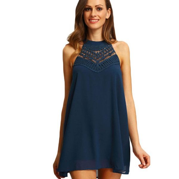 zgogo women summer chiffon sleeveless halter full slips lace patchwork slips women intimates vestido -xxl, Black;red 
zgogo women summer chiffon sleeveless halter full slips lace patchwork slips women intimates vestido -xxl, Black;red