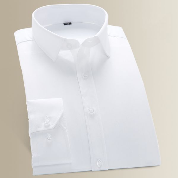 men's solid plain dress shirts without chest pocket square collar long sleeve slim fit not easy wrinkle easy care, White;black
men's solid plain dress shirts without chest pocket square collar long sleeve slim fit not easy wrinkle easy care, White;black