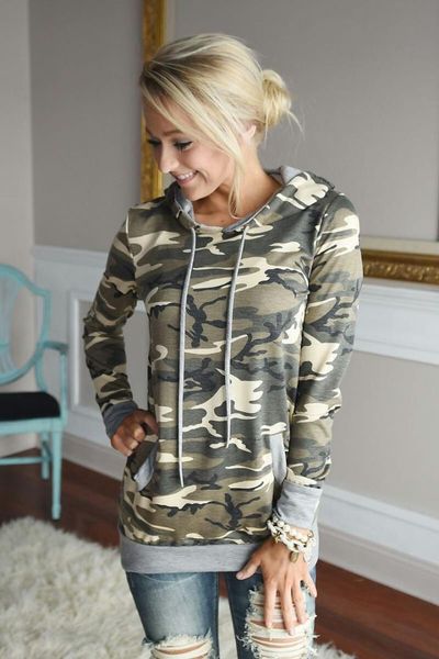 new autumn women ladies camouflage hoodie cotton jacket long sleeve army print pullover casual jogger coat, Black;brown
new autumn women ladies camouflage hoodie cotton jacket long sleeve army print pullover casual jogger coat, Black;brown