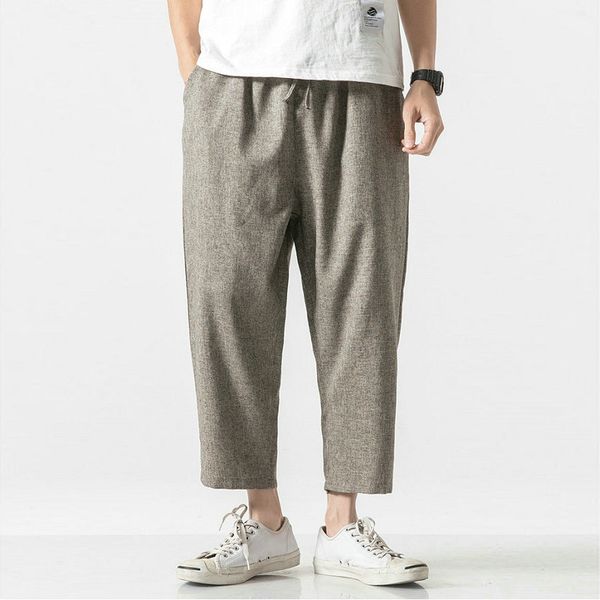2019 summer joggers men pants cotton linen casual slim streetwear vintage sweatpants ankle-length trousers men, Black
2019 summer joggers men pants cotton linen casual slim streetwear vintage sweatpants ankle-length trousers men, Black
