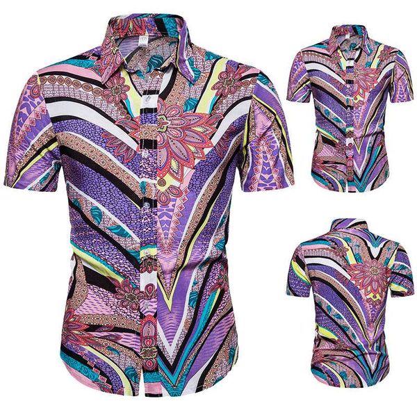 men's shirt short sleeve purple shirt hawaiian print series short-sleeved lapel streetwear, White;black
men's shirt short sleeve purple shirt hawaiian print series short-sleeved lapel streetwear, White;black