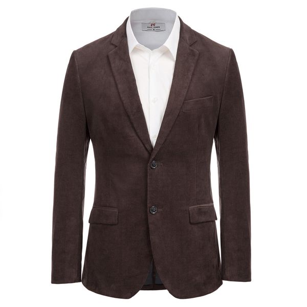 fall winter men corduroy blazer coat cotton stylish two-button notch lapel back split solid business work office jacket, White;black
fall winter men corduroy blazer coat cotton stylish two-button notch lapel back split solid business work office jacket, White;black