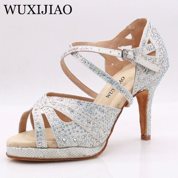 wuxijiao women's black suede sparkling rhinestone dance shoes latin dance shoes ballroom 10 cm tango
wuxijiao women's black suede sparkling rhinestone dance shoes latin dance shoes ballroom 10 cm tango