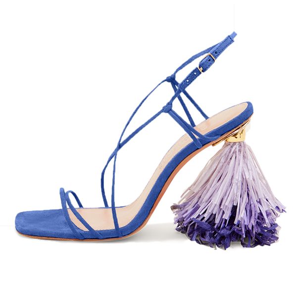 2020 new fringed women summer sandals blue suede 10cm high heels cross straps sandalias mujer tassels women pumps dress shoes, Black
2020 new fringed women summer sandals blue suede 10cm high heels cross straps sandalias mujer tassels women pumps dress shoes, Black
