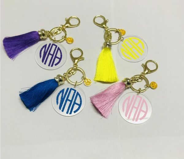dhl delivers to your door for lot wholesale personalized monogram acrylic disc tassel keychains new design blank clear keychain, Slivery;golden
dhl delivers to your door for lot wholesale personalized monogram acrylic disc tassel keychains new design blank clear keychain, Slivery;golden