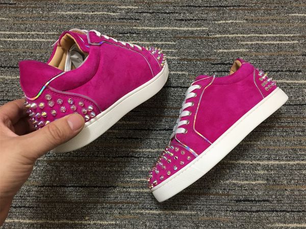 women outdoor flats sneakers red soles spikes,purple suede with colors rivets fashion shoes,women junior crystal stuff trainers, Black
women outdoor flats sneakers red soles spikes,purple suede with colors rivets fashion shoes,women junior crystal stuff trainers, Black