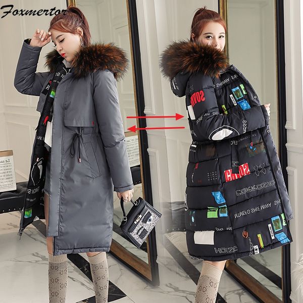 foxmertor thick warm female jacket 2019 winter women's parkas plus size 3xl wadded coats hooded long cotton sided wear clothing, Black
foxmertor thick warm female jacket 2019 winter women's parkas plus size 3xl wadded coats hooded long cotton sided wear clothing, Black