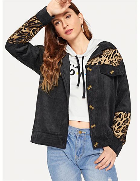 leopard print winter womens jackets long sleeve stand collar ladies coat with button casual black female outerwear, Black;brown
leopard print winter womens jackets long sleeve stand collar ladies coat with button casual black female outerwear, Black;brown