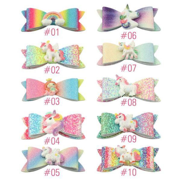 new arrive 3''rainbow gradient unicorn bows clips for girls shiny glitter hair clips princess hair accessory 10pcs/lot, Slivery;white
new arrive 3''rainbow gradient unicorn bows clips for girls shiny glitter hair clips princess hair accessory 10pcs/lot, Slivery;white