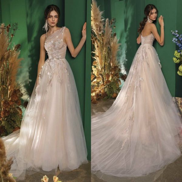 papilio 2020 wedding dresses one shoulder sleeveless lace appliques bridal gowns gorgeous backless sweep train a line wedding dress, White
papilio 2020 wedding dresses one shoulder sleeveless lace appliques bridal gowns gorgeous backless sweep train a line wedding dress, White
