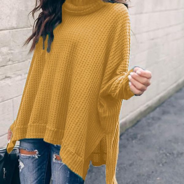 thick sweater women's autumn winter pullover korean style loose knitwear irregular pullover turtleneck sweater, White;black
thick sweater women's autumn winter pullover korean style loose knitwear irregular pullover turtleneck sweater, White;black
