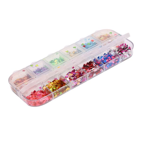 12 grid nail sequins paillette irregular flakes nail art decoration mirror glitter foil paper, Silver;gold
12 grid nail sequins paillette irregular flakes nail art decoration mirror glitter foil paper, Silver;gold