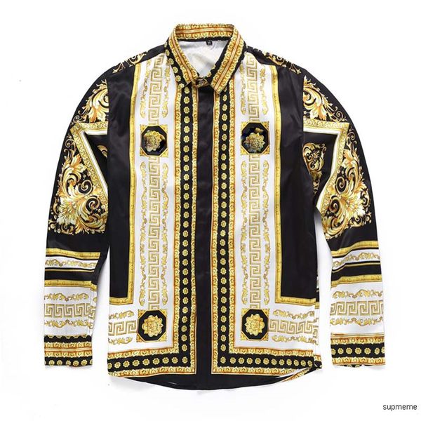fashion italian classic style medusa shirt of pol floral print colors luxury casual harajuku shirt long sleeve men's head medusa shirtb, White;black
fashion italian classic style medusa shirt of pol floral print colors luxury casual harajuku shirt long sleeve men's head medusa shirtb, White;black