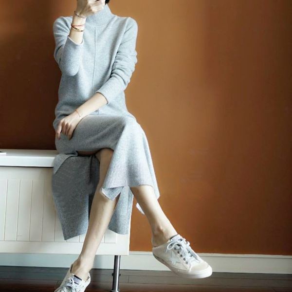 2019 autumn winter turtleneck women sweaters and pullovers sweater women cashmere slim sweater dress long warm over knee dresses, White;black
2019 autumn winter turtleneck women sweaters and pullovers sweater women cashmere slim sweater dress long warm over knee dresses, White;black