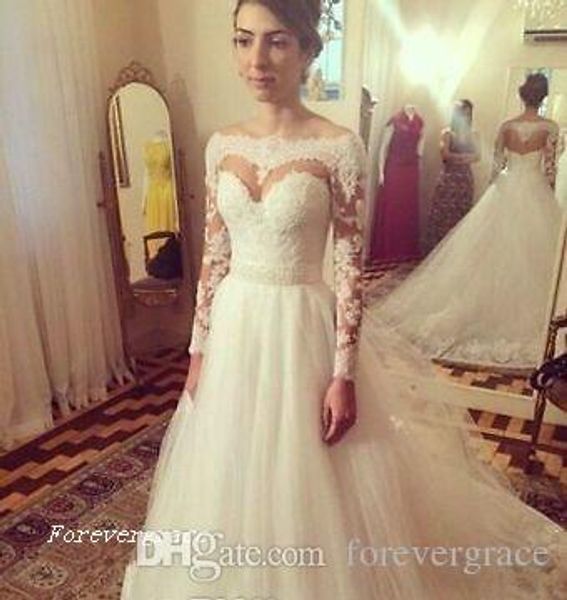 2019 fabulous bohemian white a-line lace wedding dress vintage princess long sleeves tulle country style bridal gown custom made plus size
2019 fabulous bohemian white a-line lace wedding dress vintage princess long sleeves tulle country style bridal gown custom made plus size