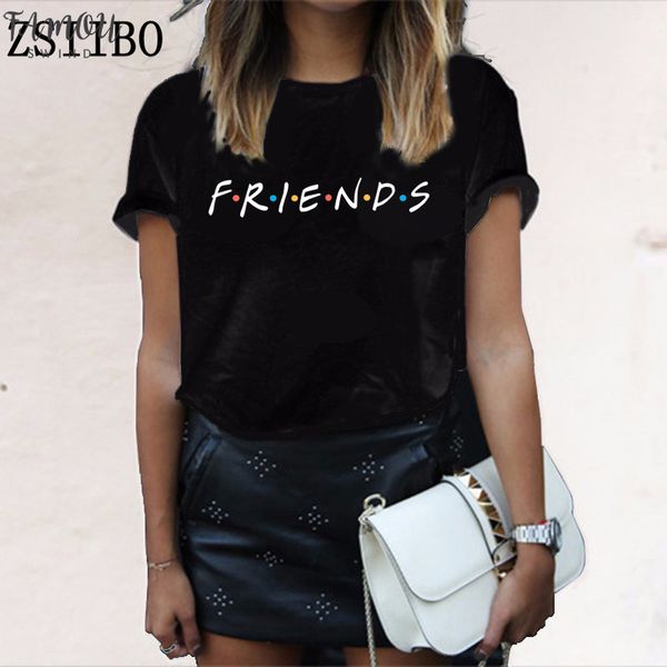 summer womens friends print short sleeved t shirt harajuku vintage large size loose pullover o neck fashion women t shirt, White
summer womens friends print short sleeved t shirt harajuku vintage large size loose pullover o neck fashion women t shirt, White