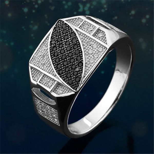 modyle fashion male jewelry classic silver color rhinestone wedding ring black enamel rings for men christmas party gift, Slivery;golden
modyle fashion male jewelry classic silver color rhinestone wedding ring black enamel rings for men christmas party gift, Slivery;golden