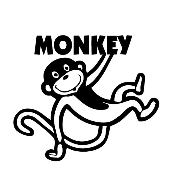 16.4cm*14.1cm monkey cartoon creativity car sticker body of car vinyl decal car styling 
16.4cm*14.1cm monkey cartoon creativity car sticker body of car vinyl decal car styling