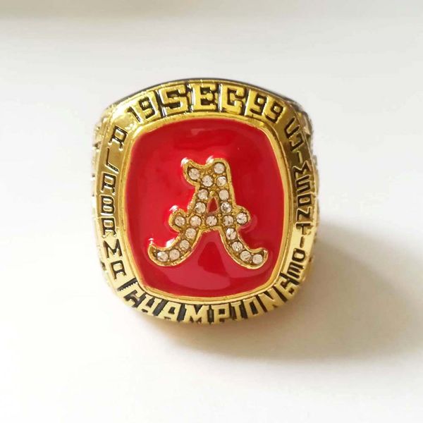 1999 alabama crimson roll tide sec orange bowl college football championship ring, Golden;silver
1999 alabama crimson roll tide sec orange bowl college football championship ring, Golden;silver