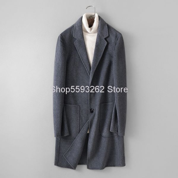 men's wool & blends 2021 men double-sided what about coat medium length money windbreaker woolen 1918, Black
men's wool & blends 2021 men double-sided what about coat medium length money windbreaker woolen 1918, Black
