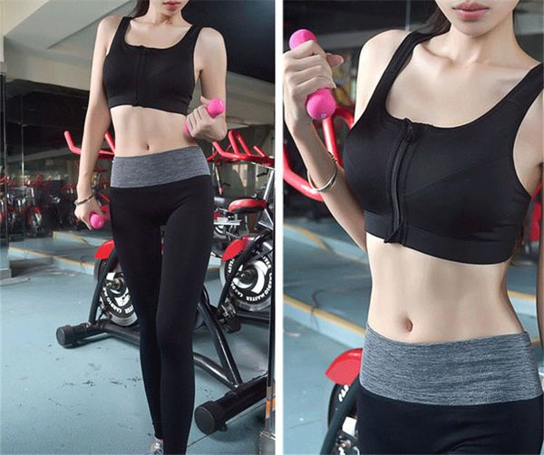 women zipper sports bras plus size 2xl wirepadded push up lady girls breathable fitness run gym yoga vest, Black
women zipper sports bras plus size 2xl wirepadded push up lady girls breathable fitness run gym yoga vest, Black
