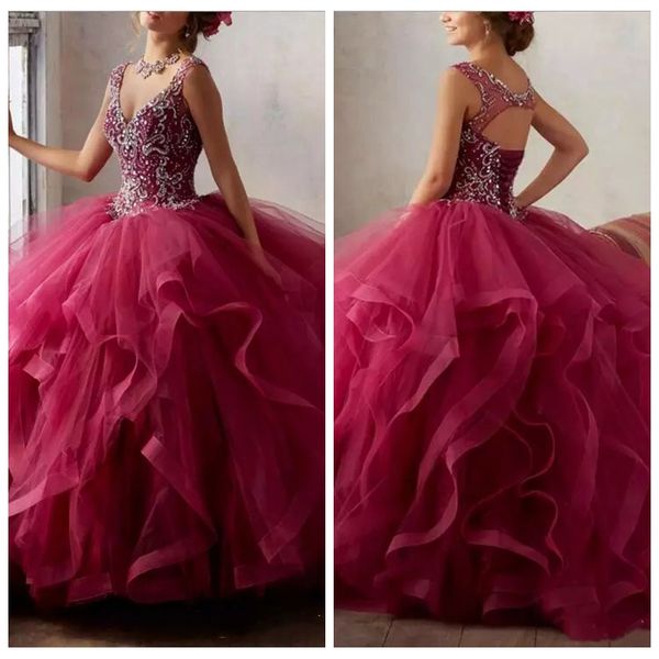 2019 v-neck ball gown ruffles tulle quinceanera dresses beaded rhinestone open back floor length vestidos de quinceanera party gowns cheap, Blue;red
2019 v-neck ball gown ruffles tulle quinceanera dresses beaded rhinestone open back floor length vestidos de quinceanera party gowns cheap, Blue;red